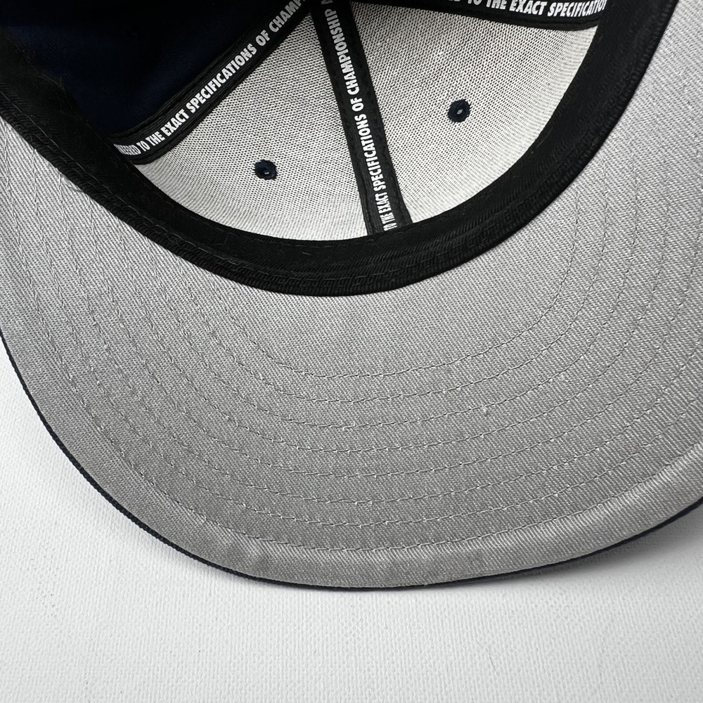 Nike True Cal Bears Snapback Hat Navy Blue Yellow Flat Brim One Size - Picture 5 of 7